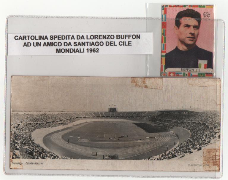 Buffon  Lorenzo cartolina mondiali Cile 62 C